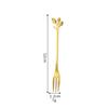 Cherry Blossom Stainless Steel Spoons: Rose Spoon, Heart Spoon, Coffee Spoon, Honey Dessert Spoon, Gold Cherry Blossom Spoon