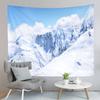 Snow Mountain Tapestry Snow Covered Trees Tapestry Natural Scenery Tapestry Wall Hanging Tapestries Art Living Room Bedroom Dorm