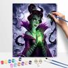 Disney Maleficent DIY Oil Painting Kits Hand Painting Home Decor Craft Gift Ideas Queen Magic Portrait Wall Art Set Canvas Decoration