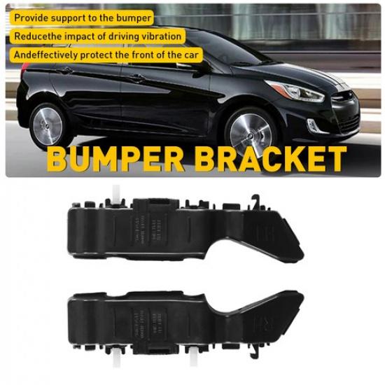 Bumper Bracket For 2012-2017 Hyundai Accent Set of 2 Front Left & Right Side