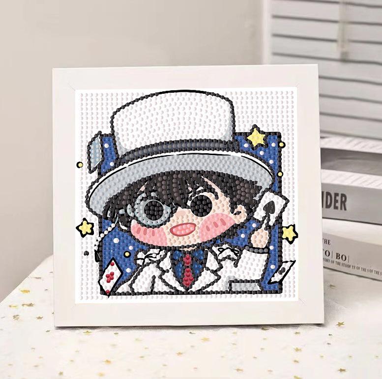 High-End Diamond Painting Diy Van Gogh Starry Sky Cat Creative Handmade Toy Table Decoration Diamond Painting With Frame