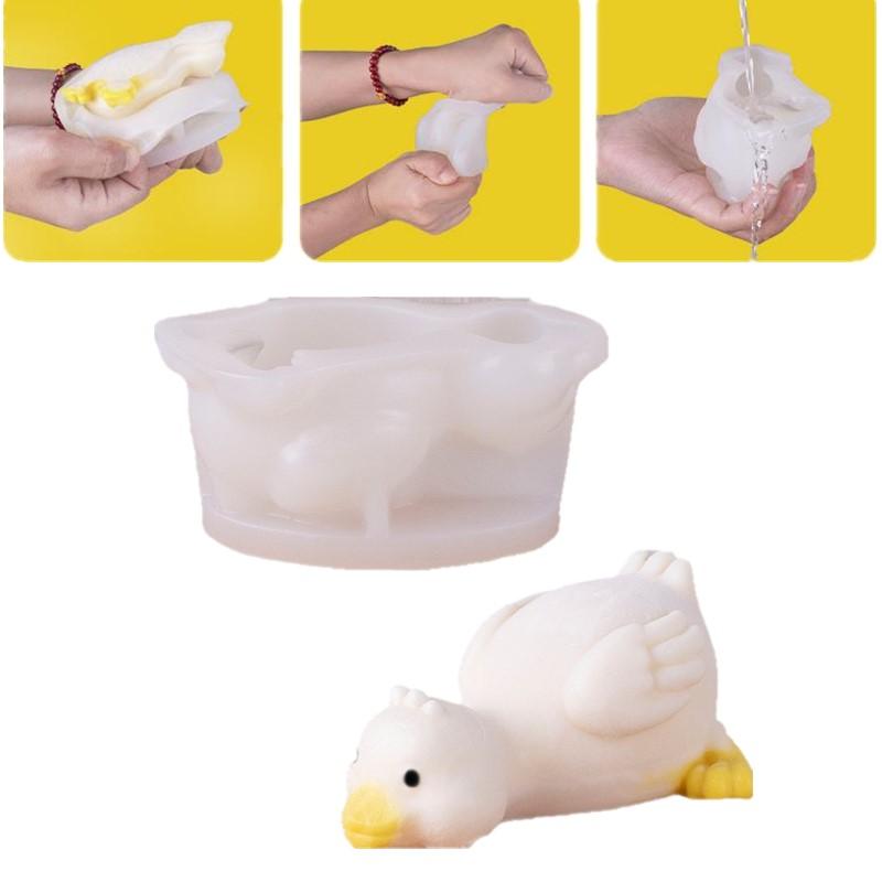 Duck Milk Pudding Silicone Mold Party Jelly Bowl Cake White Cold Ice Powder Mold Cake Kitchen Decoration Accessories