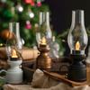 Retro LED Flameless Candle Lights Electronic Tealights Ornament Table Lamp Vintage Candle Lantern Wedding Birthday Party Decor