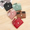 Polc Women's Minimalist Short Wallet - Multi-Card Slot Snap Closure Coin Purse Clutch