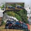 Tractor King Queen Duvet Cover Kids Car Excavating Machinery Bedding Set Farm Vehicle Tool Quilt Cover Polyester Comforter Cover