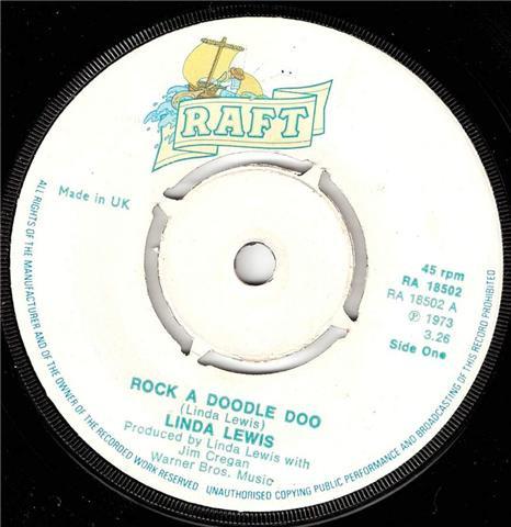

7inch Record LINDA LEWIS Rock A Doodle Doo RA18502 Raft Records 1973 UK SoulFunk Used