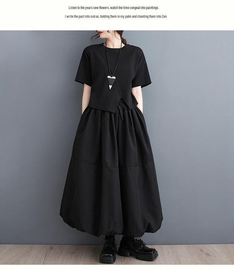 Plus Size Tummy-Concealing Slimming Midi Skirt for Spring/Autumn 2025 - Puffy Style