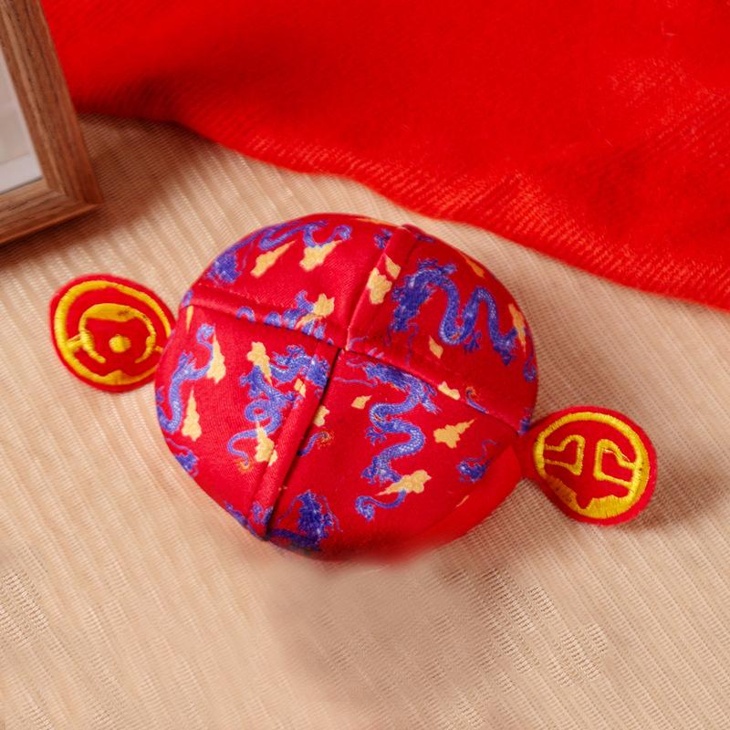 

Lucky stars shine high pet sweater autumn and winter cat new year retro hooded new year puppy dog Chinese style cat clothes XXL (recommended weight 15-10kg)