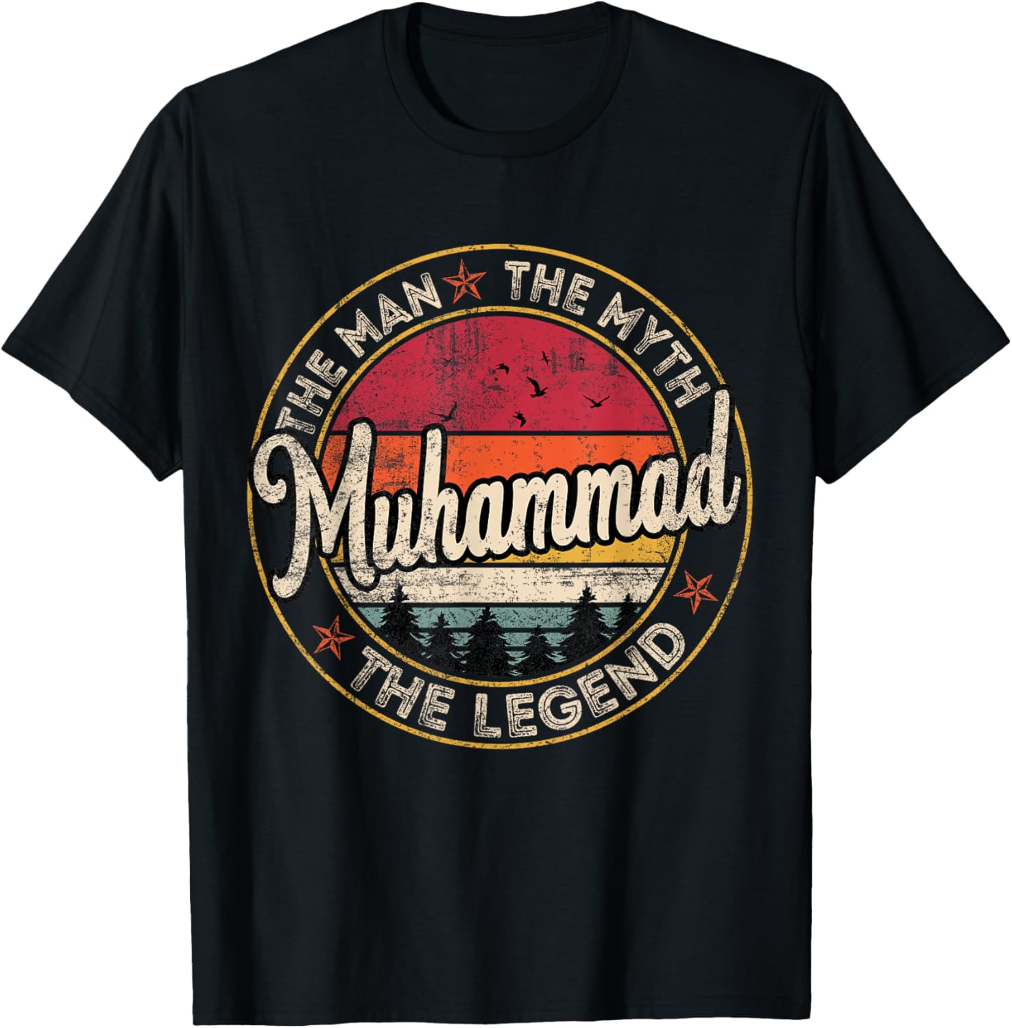 

Muhammad The Man The Myth The Legend Personalized Name T-Shirt 5XL різнокольоровий