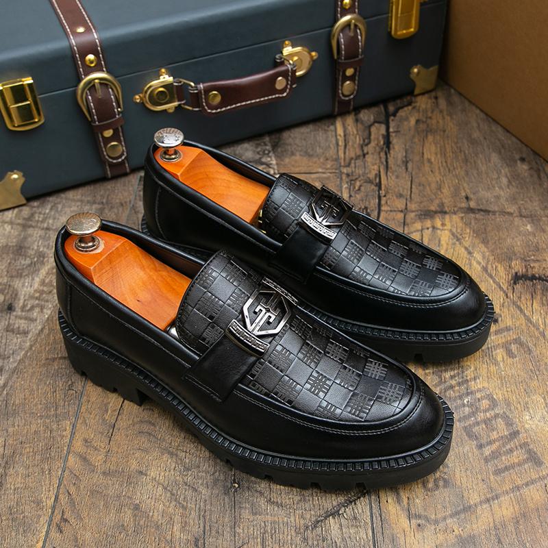 

Модная мужская деловая обувь Черная Коричневая Слипоны Повседневная Удобная Модная Высококлассные Лоферы Джентльменская Социальная Обувь Мужские Размеры 38-45 38 чёрный