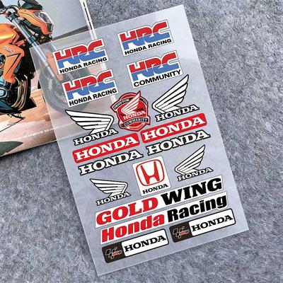 For HONDA Reflective Motorcycle Stickers, 3M Safety Warning At Night In The Dark Scooter Helmets  AJ6