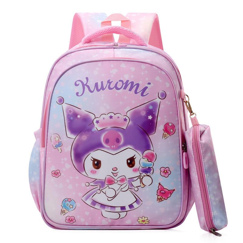 Adorable Cartoon Nylon Backpack For Kids School Outdoor Fun Cute Design