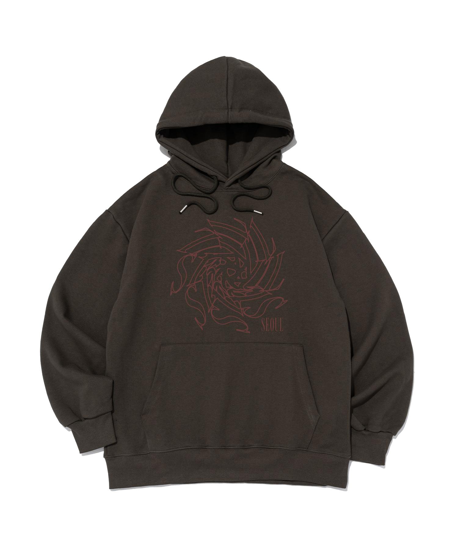 Seoul Apparel Seoul Spiral Hoodie (Khaki) Xl (Fleece-Lined)