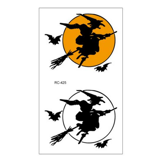 Ruikalong Scary Halloween Waterproof Tattoo Stickers - Scorpion & Spider Designs