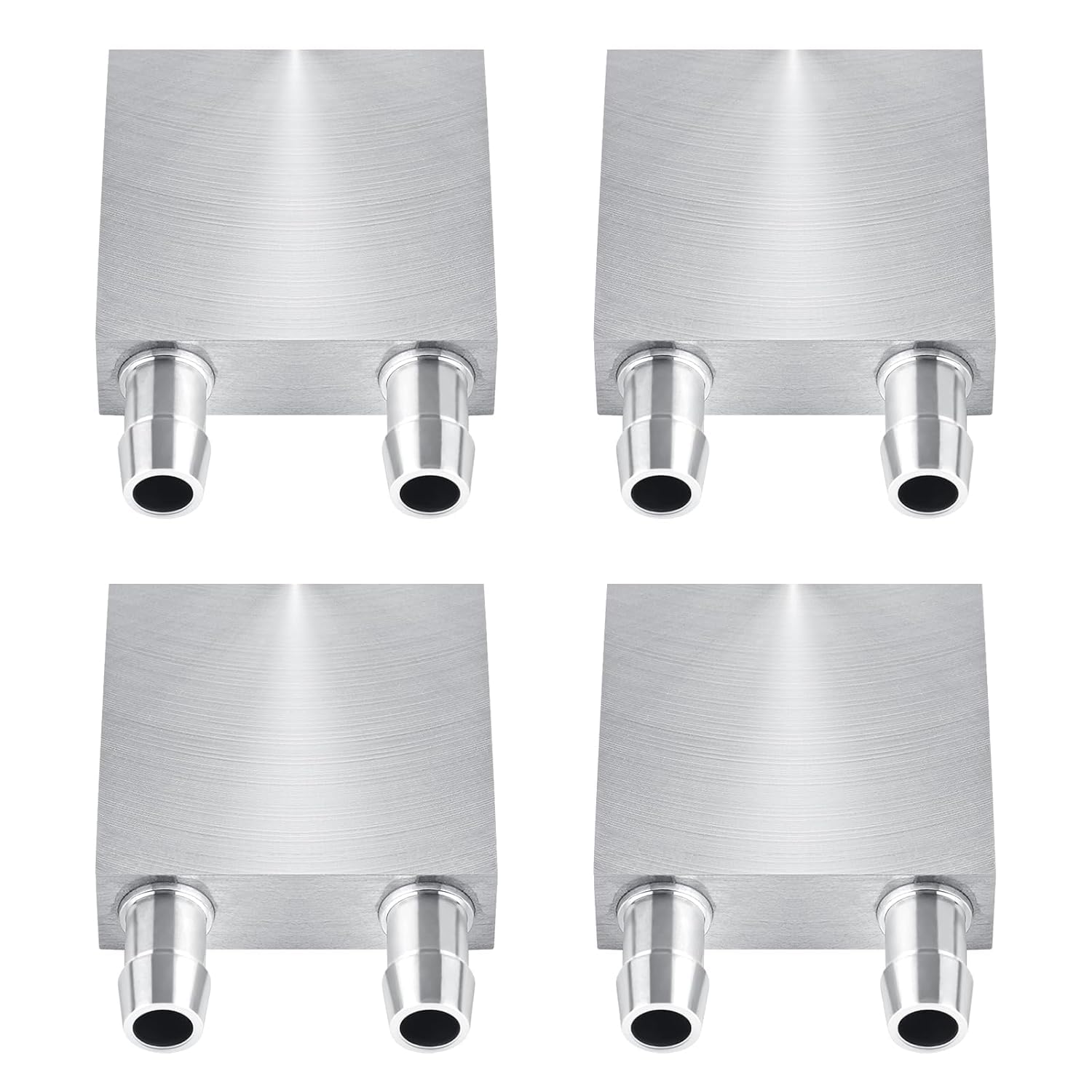 

40x40mm Aluminum Water Cooling EBANKU Silver Heat Absorption Plate for Liquid Water CPU Cooling System Cooling Exchanger for Graphics and Radiator