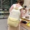 Schoolbag milk huhu cherry blossom powder star color matching backpack vitality junior high school girls class outing lightweight versatile schoolbag