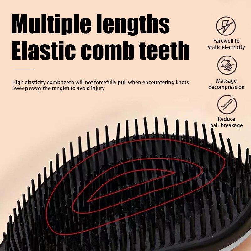 Women's Airbag Comb, Curly Hair Massage, Anti Knotting, Smooth Comb, Portable Anti-static Royal Queen's Curved Comb