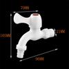 20mm Plastic Faucet Household Faucet Outdoor Balcony Ordinary Switch Bathroom Quick Opening Plastic Faucet