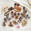 Kersttafereel Arrangementen Natuurlijke Dennenappels Houtblok Planten Fruitboom Materialen Sfeer Aankleding Attributen Gedroogde Bloemen