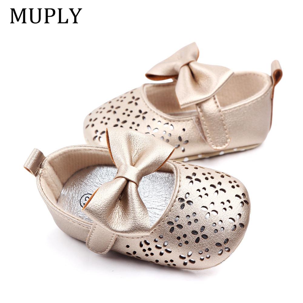 Mode Babyschuhe für Neugeborene Baby Mädchen erste Wanderer Säugling großen Bogen Prinzessin Hochzeit Party Schuhe Sommer weiche Sohlen Schuhe