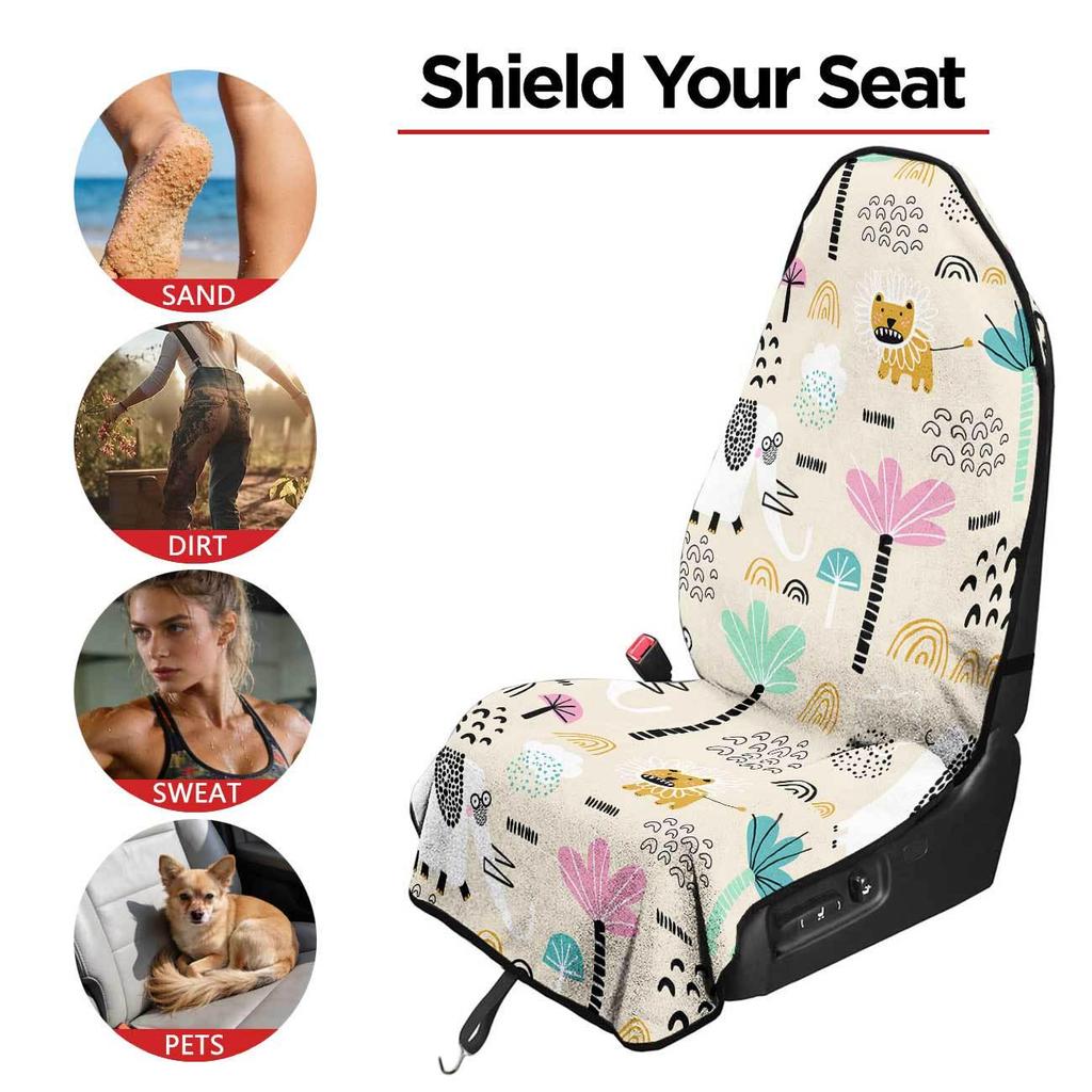 All-Season Universal Car Seat Towel Cover: Front Seat Protector for Gym and Workout