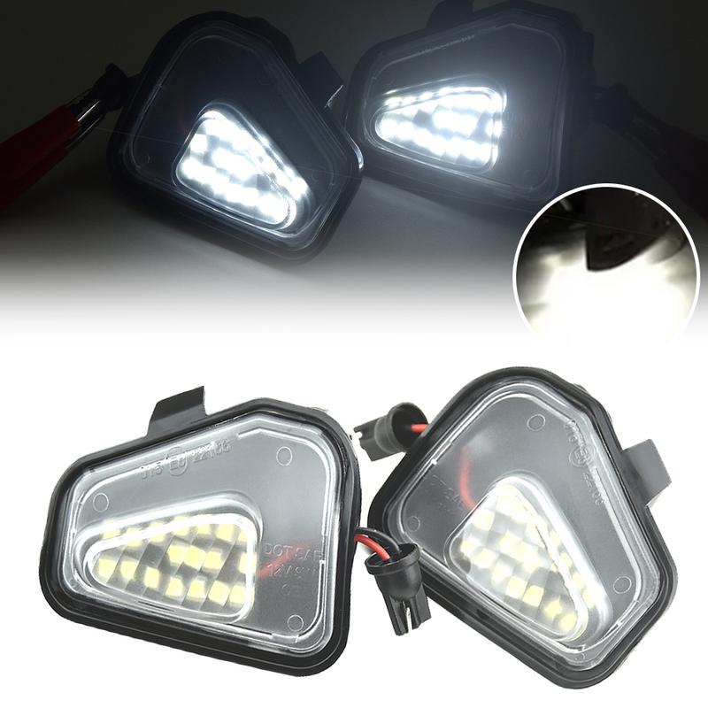 Fit For VW Scirocco137 2008- For VW EOS 1F7 1F8 2009-2015 2PCS LED Puddle Light Under Side Mirror Light