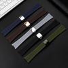 25mm*13mm Konkaves Uhrenarmband aus Naturkautschuk für Patek Nautilus Philippe PP 5711 5712 Schwarz Hochwertiges Silikon-Uhrenarmband