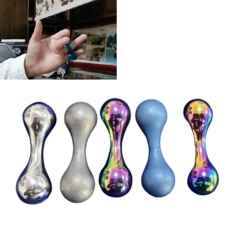 Langlebiger Titanlegierung Knöchel Fidget Spinner Mit Bunten Begleri Perlen Für Kinder Und Erwachsene
