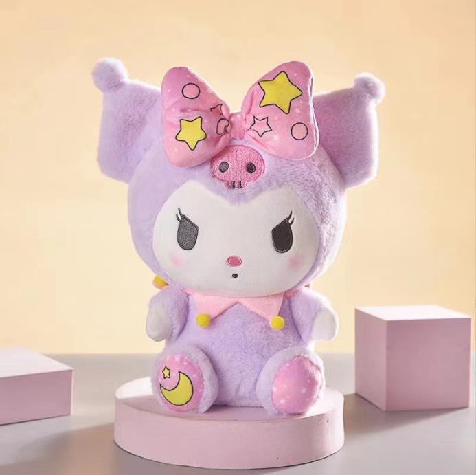 Sanrio Plush Toy Kawaii Cute Room Decor Jade Dog Kuromi Dressing Doll Doll Plush Toy Stuffed Animal Patung Dolls Birthday Gifts