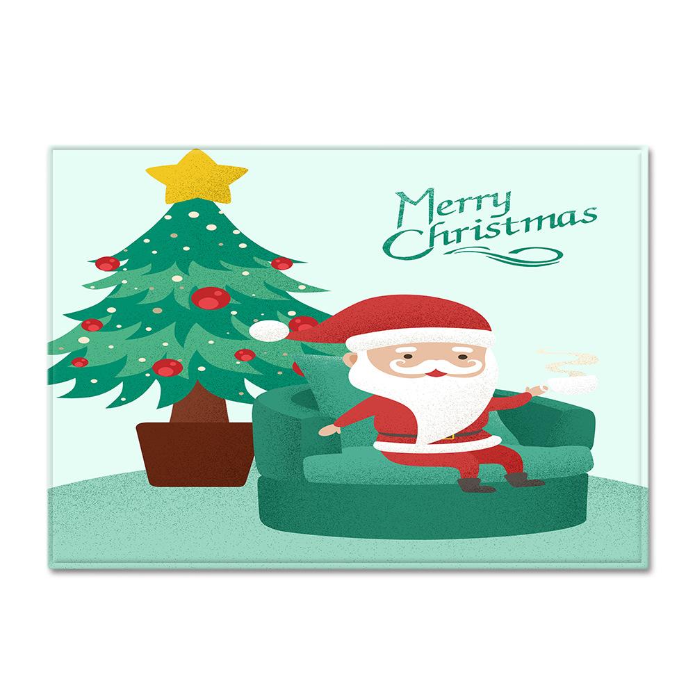 Christmas Living Room Floor Mat Bedroom Dining Room Carpet Carpet Doormat
