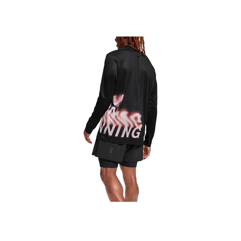 On Pace Lightweight Breathable Lg Sleeve T-Shirt Men Tops Black 1ME10190553