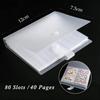 Blank Page Design Transparent Sticker Storage Book  Collecting Nail Stickers
