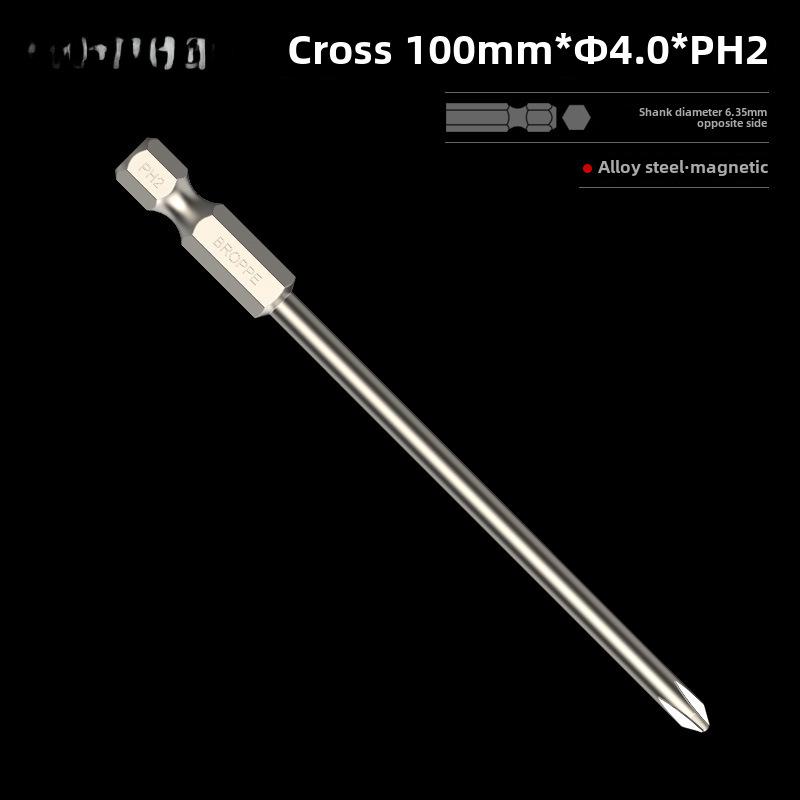 BROPPE Magnetic Cross Screwdriver with Electric Drill and Pneumatic Nozzle Head