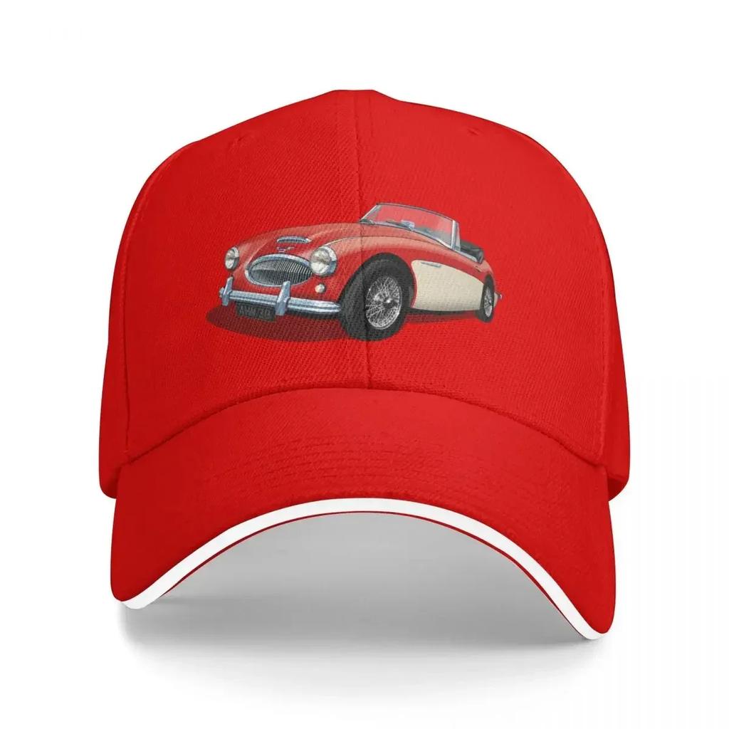 Austin Healey 3000 Mk3 in Tartan Red and white Baseball Cap Thermal Visor Beach Bag Mountaineering Anime Caps For Women Unisex's