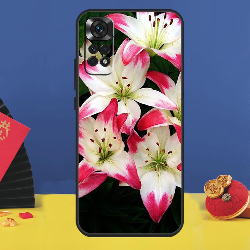 Colorful Flower Lily Phone Case For Xiaomi Redmi Note 15 Pro Plus 13 12 11 9 10 14 Pro 10C 12C 13C 14C 15C Cover