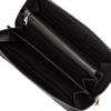 Lee Long Premium Soft Cowhide Genuine Round Black Wallet, Leather, Leather, Zipper,