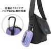Outdoor Products Coin Purse, Round, with Coin Storage, Bill Storage, Card Storage, and Carabiner, Solid Color, Luminous Lavender