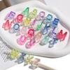 5pcs Transparent Acrylic Letter Beads Random Mixed A-Z Alphabet Spacer Beads for DIY Bracelet Necklace Jewelry Making Findings
