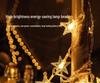 Frosted Bubble Ball, Star, and Cherry Blossom String Lights for Outdoor Camping Tent Decor