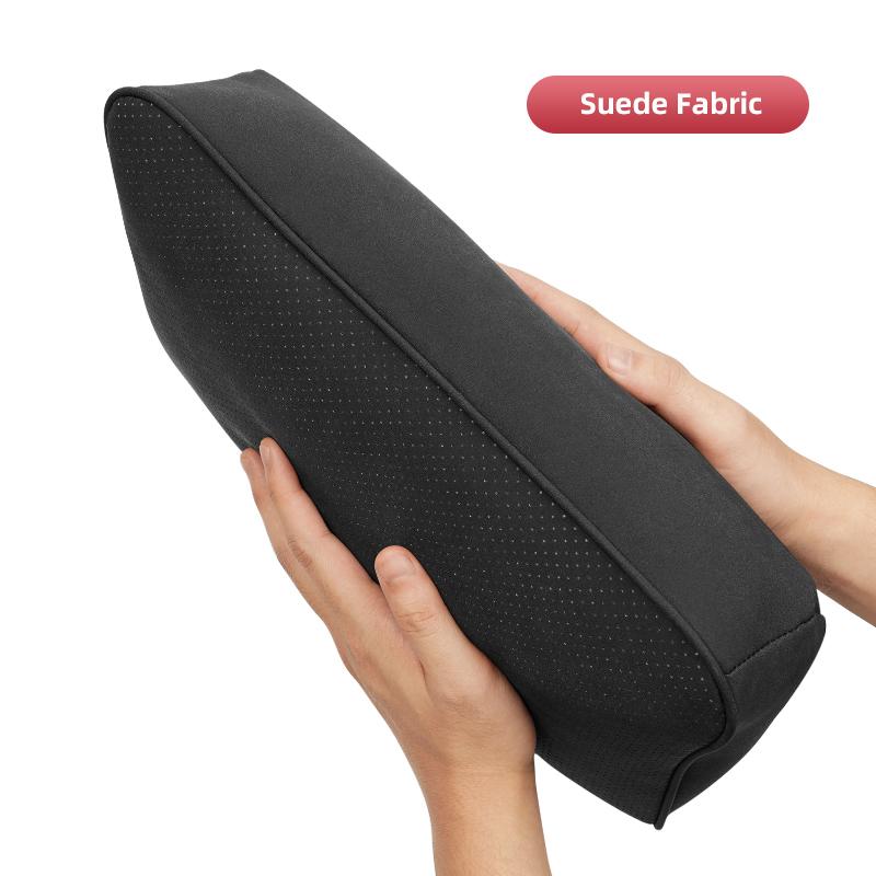 Hijk1 Car Neck Pillow Seat Headrest Automatic Memory Cotton Protective Pad For VW Golf T‑Roc Tiguan Polo Passat T‑Cross Taigo ID.4