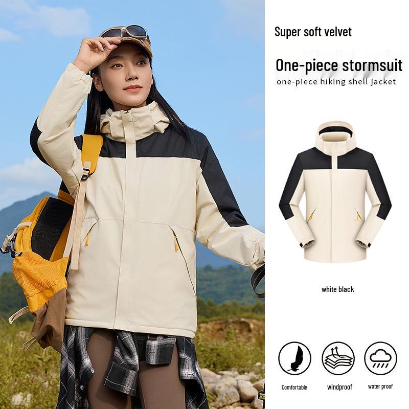 Men's Fleece-Lined Windbreaker: Custom Logo, Warm Work Jacket for Autumn/Winter