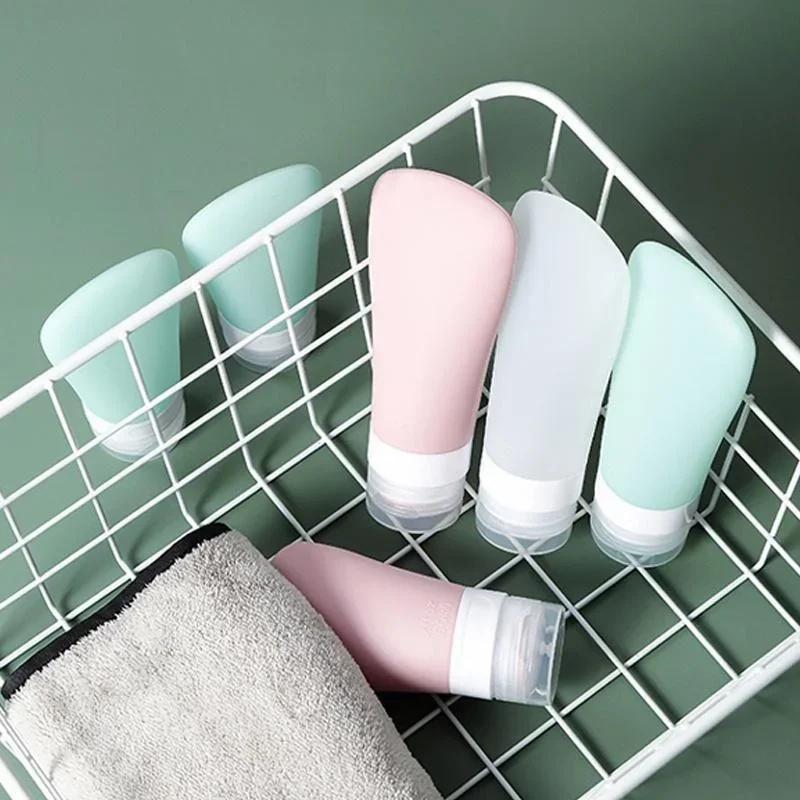 1 Stück Leere Silikon Reiseverpackungsflasche Kosmetikabfüllung für Lotion Shampoo Badebehälter