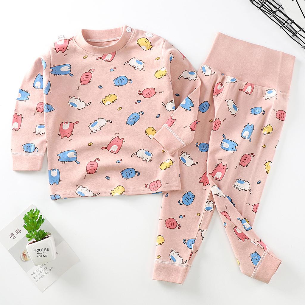 Kinder-Unterwäsche-Sets - Langarm- und Langhosen-Sets Für Jungen, Lässige Pyjama-Sets Für Mädchen Im 2-teiligen Stil
