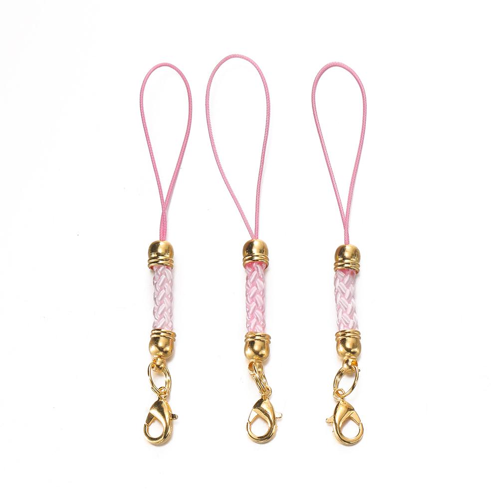 10/20pcs Keychain Rope with Lobster Clasp Jump Rings Lanyard Lariat Strap Cord For DIY Keyring Pendant Jewelry Making Supplies