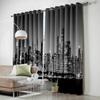 Night Panorama City Luxury Home Curtains Modern Home Supplies Living Room Bedroom Custom Curtains