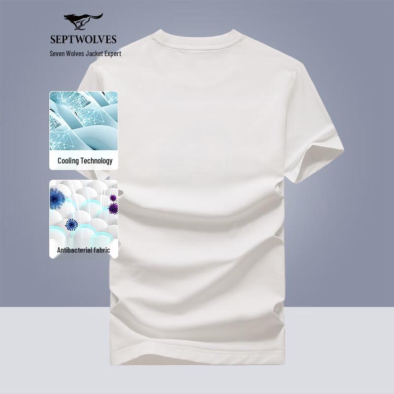 Septwolves Men s 7A Antibacterial Short Sleeve T-Shirt 175/92A