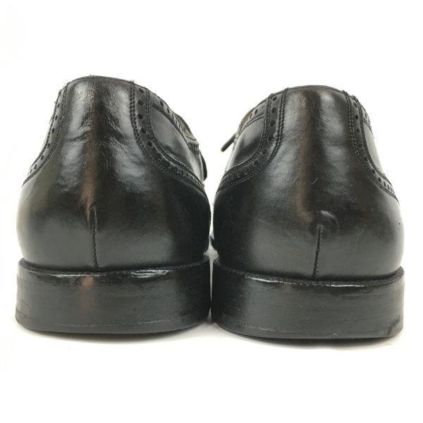 Made In Spain Vintage Mezlan Cap Toe Business Shoes Black Size 9.5M 27.027.5(USED)