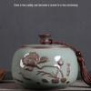 Nierxin Ru Kiln Ceramic Tea Caddy
