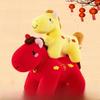 Chinese Zodiac Horse Plush Toy With Pp Cotton Filling For New Year Gift And Collectors