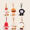 Sausage Hamburg Key Chain Drawing Feet Plush Doll Toy Mini Plush Food Pendant  Decoration